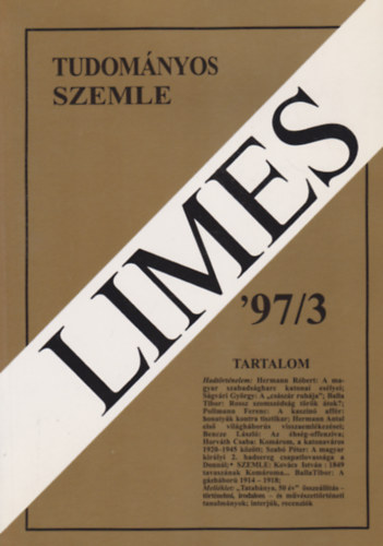 Virg Jen (fszerkeszt) - LIMES Komrom-Esztergom megyei Tudomnyos szemle 1997/3.