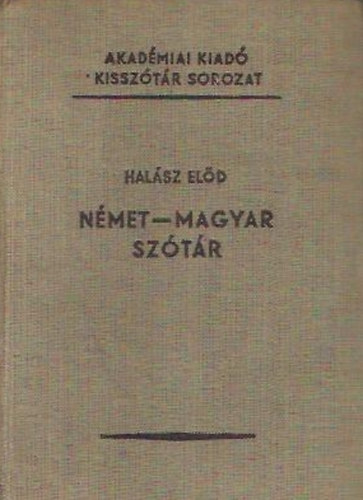 Halsz Eld - Nmet-magyar sztr