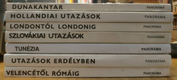 Makó Bálint, Wellner István, Dr. Mátyás Vilmos - 7 db Panoráma: Dunakanyar; Hollandiai utazások; Londontól Londonig; Szlovákiai utazások; Tunézia; Utazások Erdélyben; Velencétől Rómáig