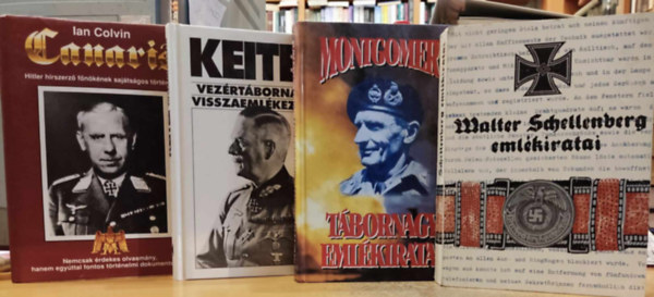 Walter Grlitz, Viscount Montgomery of Alamein, Klaus Harpprecht, Ian Colvin Canaris - 4 db emlkirat, II. Vilghbor: Ian Colvin Canaris; Keitel vezrtbornagy visszaemlkezsei; Montgomery tbornagy emlkiratai; Walter Schellenberg emlkiratai