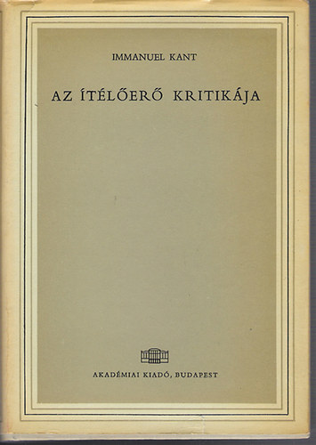Immanuel Kant - Az tler kritikja