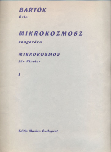 Bartk Bla - Mikrokozmosz zongorra I-III.