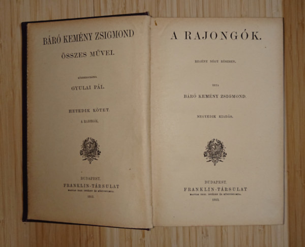 Báró Kemény Zsigmond - A rajongók