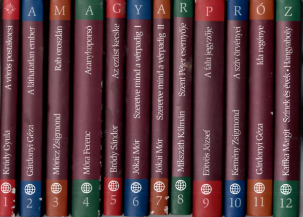 Kaffka Margit, Grdonyi Gza, Kemny Zsigmond, Etvs Jzsef - Magyar Prza Klasszikusai 1-12. ktet ( egytt )