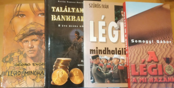 Somogyi Gbor, Szrs Ivn, Kattri Vanessa-Angyal Ildik, Georg Engel - 4 db lgi: A lgi a mi haznk + Lgi mindhallig (?) + Talltam egy bankrablt (8 ve hiba krzik) + Lgi mindhallig