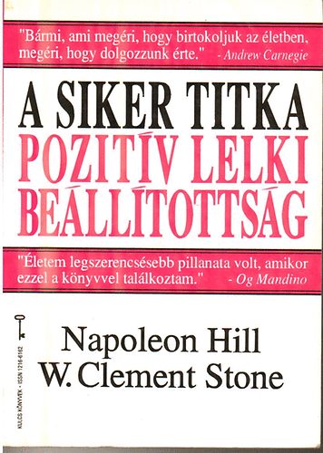 Hill- Stone - A siker titka pozitv lelki belltottsg - Bagolyvr