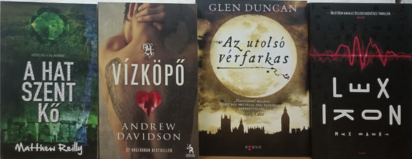 Glen Duncan, Andrew Davidson, Matthew Reilly, Max Barry - Szrakoztat irodalmi knyvcsomag