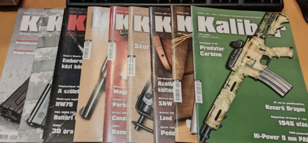 Kalmr Zoltn - 9 db Kaliber (nvdelmi, vadsz-, katonai s sportfegyverek szaklapja), szrvnyszmok (Lapszmok a termklapon)(Direx Media Kft.)