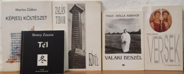 Martos Gábor, Zalán Tibor, Beney Zsuzsa, Nagy Attila Kristóf - Magyar kortárs irodalmi könyvcsomag