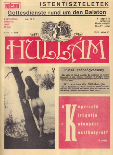 Ekler Elemér, Szvitek Erzsébet - Hullám 1. évf. 1. szám