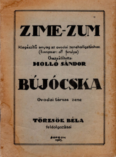 Trzsk Bla, Holl Sndor - Zime-Zum Bjcska vodai trsas zene