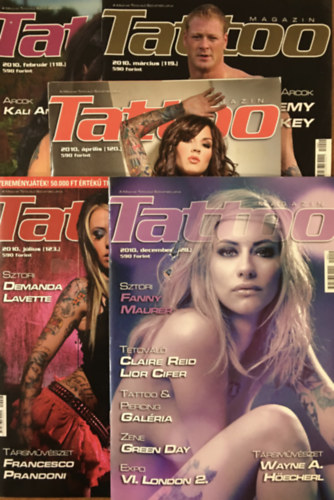 Hornyi Krisztin (Fszerk.) - Tattoo magazin - 2010 - 5 db