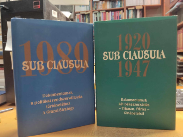 Gecsnyi Lajos (szerk.) - Sub Clausula 1989 + Sub Clausula 1920-1947 (2 ktet)