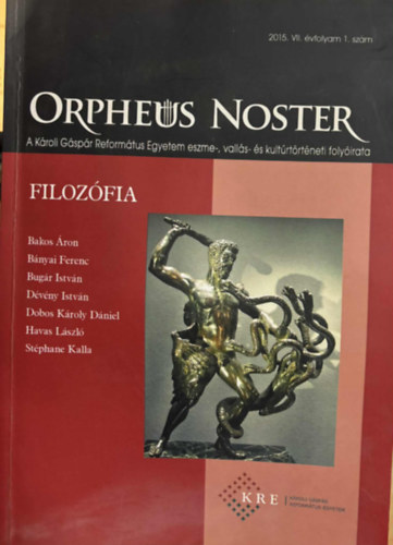 Fülöp József (szerk.), Nagy Andrea, Péti Miklós - Orpheus Noster 2015. VII.évfolyam 1.szám