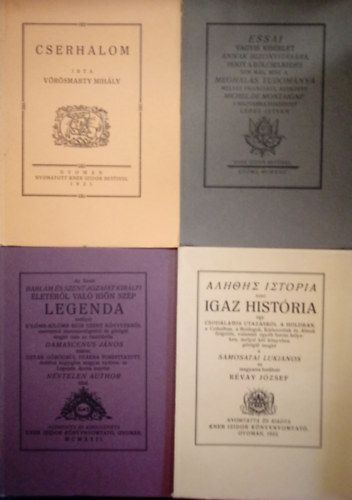 Vörösmarty Mihály, Michel de Montaigne, Damascenus János, Samosatai Lukianos, Moliére, Tolsztoj Leó, John Milton, Goethe, Honoré de Balzac, Edgar Allan Poe - 10 db.Monumenta Literarum sorozatból