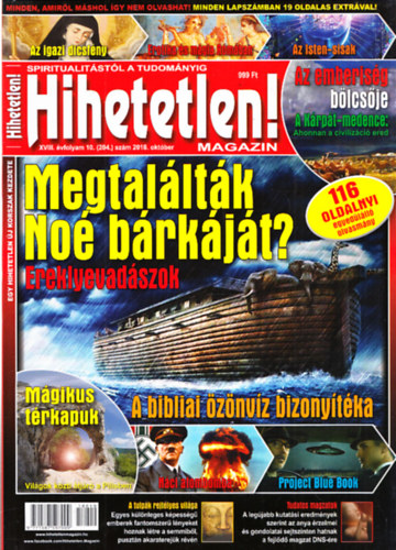 Szcs Rbert (fszerk.) - Hihetetlen! magazin - XVIII. vfolyam 10. (204.) szm 2018. oktber