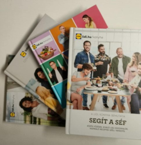 nincs megadva - 4db Lidl Konyha Szakácskönyv. Hazai ízutazás - A főzés mindenkié - Segít a séf - Megint segít a séf