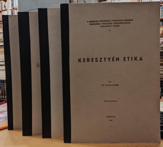 Dr. Czegldy Sndor, Varga Zsigmond J. (szerk.), Gnther Bornkamm, Dr. Kocsis Elemr - 4 db Theologiai Akadmia: 1. szm: Liturgika + 2. szm: jszvetsgi bevezets + 5. szm: A Nzreti Jzus + 6. szm: Keresztyn Etika