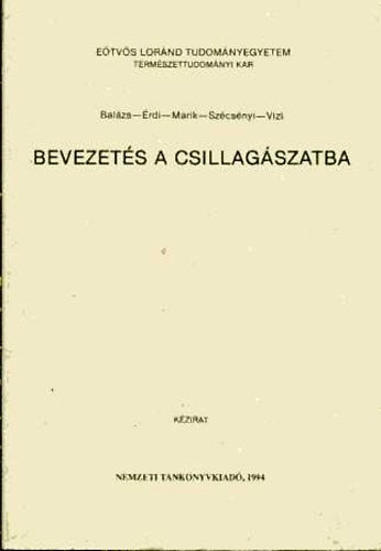 Balzs - rdi - Marik - Szcsnyi - Vzi - Bevezets a csillagszatba - Kzirat