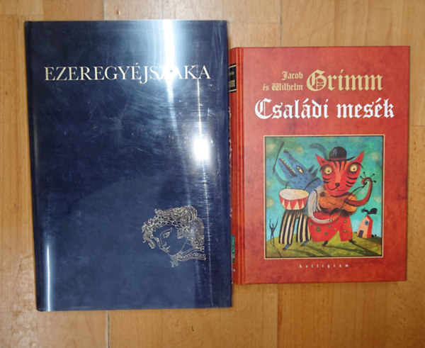 Grimm testvérek - 2 klasszikus, szép kiállítású mesegyűjtemény: Családi mesék, Ezeregyéjszaka