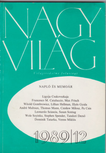 Kry Lszl (szerk.) - Nagyvilg 1989/12