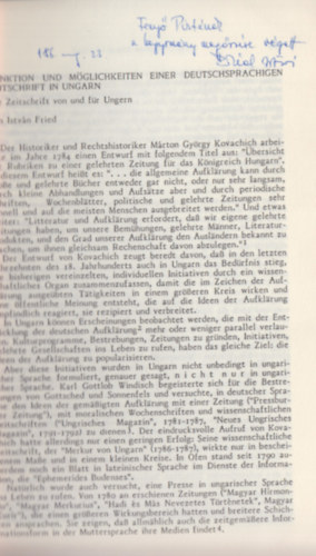Fried Istv�n, Hans Lemberg, Edith Rosenstrauch-K�nigsberg - Zeitschriften und Zeitungen des 18. und 19. Jahrhunderts in Mittel - und Osteuropa (Dedik�lt)