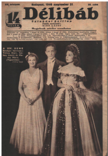 Bib� Lajos - D�lib�b - 1940. szeptember 21. (38. sz�m)