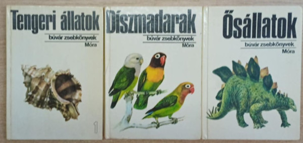 Podani Jnos, Vargha Bla, Farkas Henrik - 3 db a Bvr Zsebknyvek sorozatbl: Tengeri llatok - Dszmadarak - sllatok