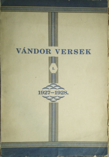 H�nig R�bert - V�ndor versek I. 1927-1928
