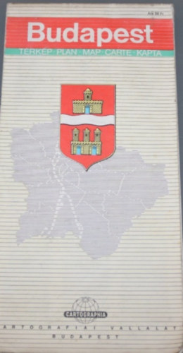 Budapest trkp - plan - map - carte - kapta
