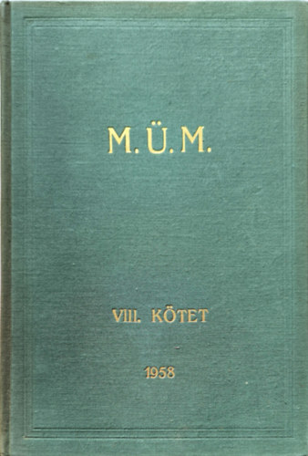 Magyar ügető méneskönyv VIII. kötet 1958.