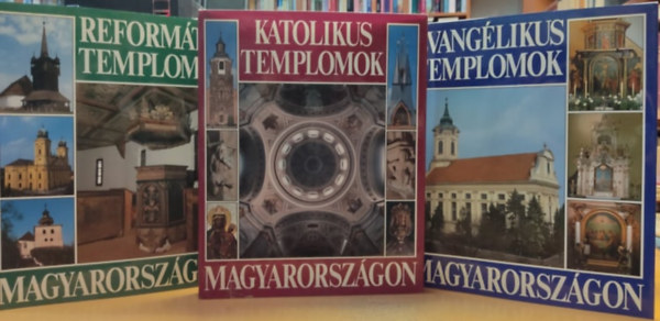 Balzs Dercsnyi - Gbor Hegyi - Ern Marosi - Jzsef Trk - 3 db. ptszeti album (Reformtus templomok Magyarorszgon + Evanglikus templomok Magyarorszgon + Katolikus templomok Magyarorszgon)