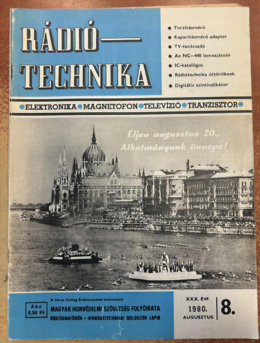 R�di�technika XXX. �vfolyam 1980. 8. sz�m
