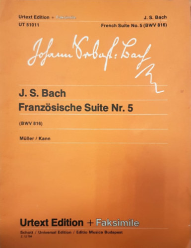 J. S. Bach - Franz�sische Suite Nr. 5