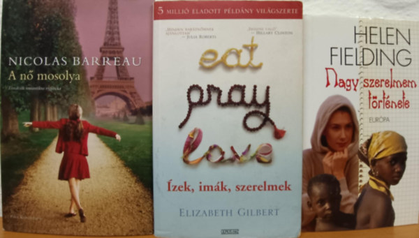 Helen Fielding, Elizabeth Gilbert, Nicolas Barreau - Romantikus knyvcsomag