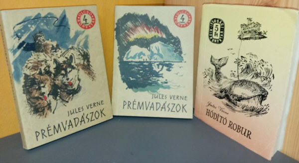 Jules Verne (Verne Gyula) - A prémvadászok I-II. + Hódító Robur (2 mű 3 kötetben)