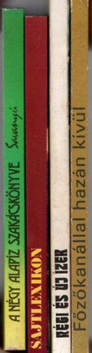 Lnrt Vera-Pkozdi Judit, F. Nagy Angla, Aranyossy rpd - 4 db Szakcsknyv: Fzkanllal hazn kvl - A Magyar Konyha nnepi kiadvnya + Rgi s j zek + Sajt lexikon - Hres sajtos telek receptjeivel  + A ngy alapz szakcsknyve -savany