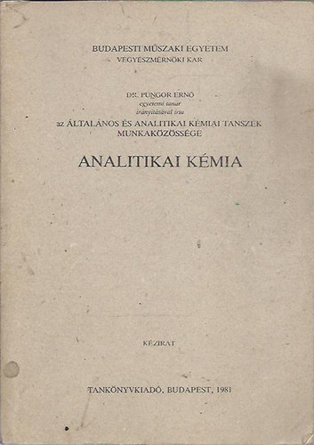Dr. Pungor Ern - Analitikai kmia