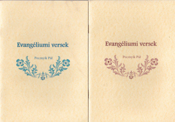 Pecznyík Pál - Evangéliumi versek 1-3 füzet