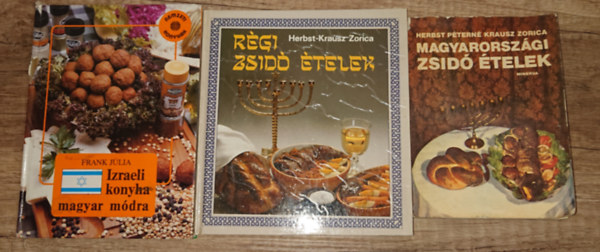 Herbst Péterné Krausz Zorica, Frank Júlia - 3 könyv a magyar zsidó konyháról: Magyarországi zsidó ételek, Izraeli konyha magyar módra, Régi zsidó ételek