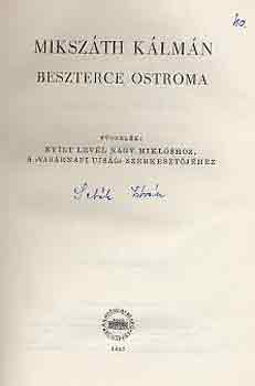 Miksz�th K�lm�n - Beszterce ostroma