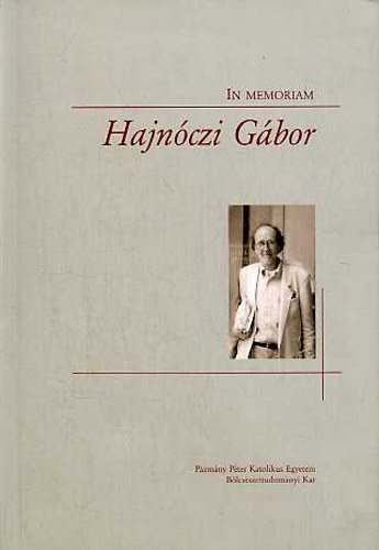Nuzzo Armando; W. Somogyi Judit - In memoriam Hajnczi Gbor
