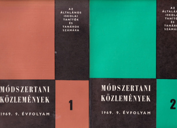 Nmeth Istvn (szerk.) - Mdszertani kzlemnyek 1969. 9. vfolyam. 1-5. szmok. - (teljes vfolyam)