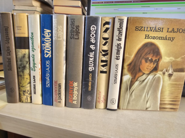 Szilvási Lajos - 10db Szilvási kötet, KÖNYVMENTŐ AJÁNLAT: Hozomány+ És mégis őrizetlenül+ Karácsony+ Bujkál a hold+ Jegenyék -A bojnyik + A jackman+ Szökőév+ Egymás szemében+ Appassionata+ Légszomj