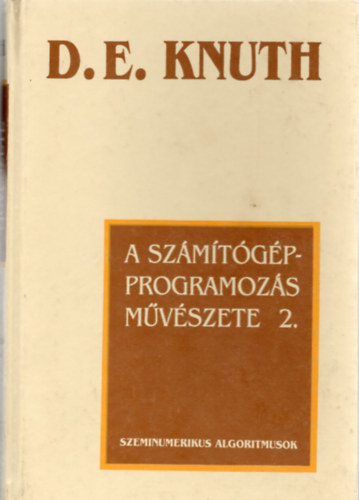 D. E. Knuth - A számítógépprogramozás művészete 2.