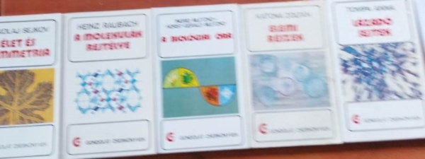 Katona Zoltn, Ingrid Mletzko, Ingrid Mletzko-Horst-Gerhald Mletzko, Heinz Raubach, Tompa Anna, Nyikolaj Sejkov - 5 db Gondolat zsebknyvek:Elemi rszek,A biolgia ra,A molekulk rejtlye,Lzad sejtek,let s szimmetria