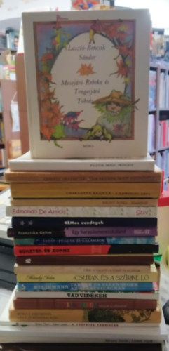 Charlotte Bront, Blint gnes, Tatay Sndor, Eric Knight, Mndy Ivn, Mricz Zsigmond - 20 db-os KNYVMENT AJNLAT, ifjsgi, mese: Lrms vizek+ Zsombor s a rosszcsont Bob majmocska+ A fogfjs vaddiszn+ Lgy j mindhallig+ Kalandorok knyve az llatokrl+ Vad vidkek+ Trsak s ellensgek az llatvilgban+