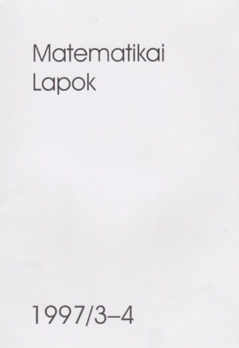 Matematikai Lapok I-II 1997/(1-2, 3-4)