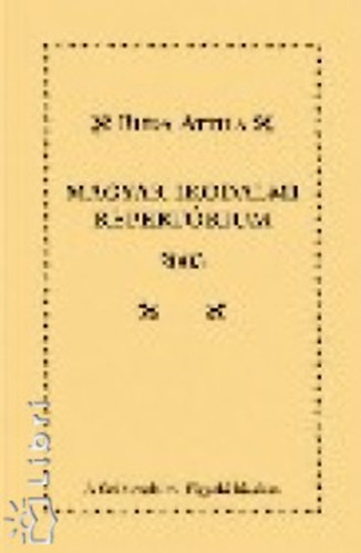 Buda Attila - Magyar irodalmi repert�rium 2003
