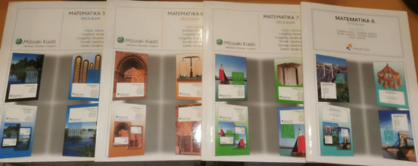 Czegl�dy Istv�n, Zank� Istv�nn�, Nov�k L�szl�n�, Andr�si Tiborn�, Hajdu S�ndor - 4 db Matematika 5-8 program (M�szaki kiad�)